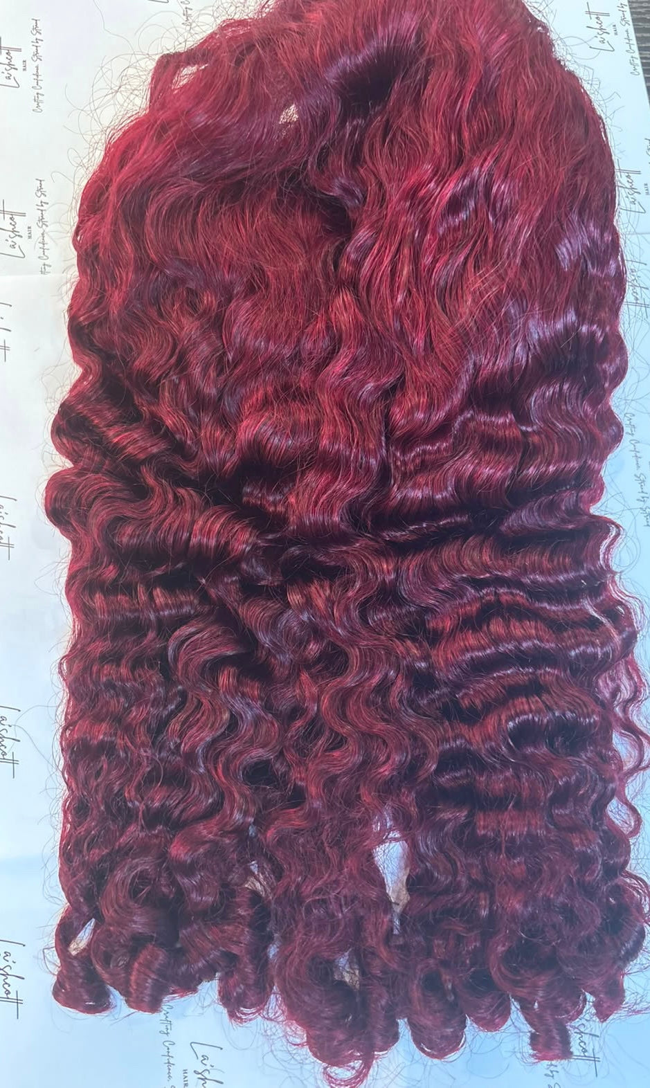 Burmese curls Virgin Vietnamese Frontal Wig.