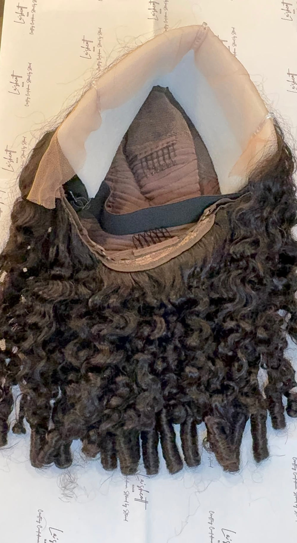 Burmese curls Virgin Vietnamese Frontal Wig.